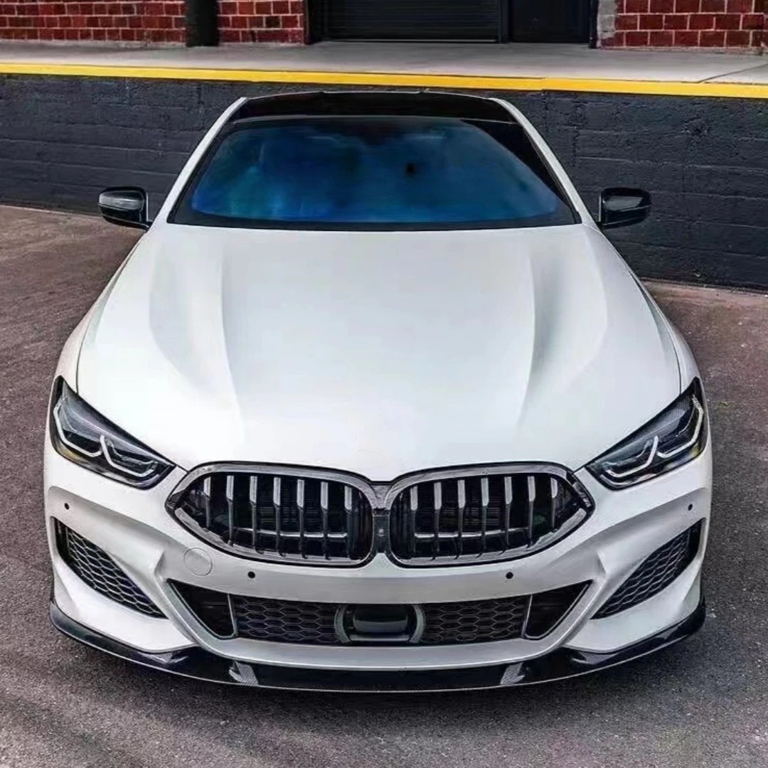 Upgraded 3D Style Carbon Fiber Front Lip Modification for 8 Series Front Bumper Lip Body Kit for 8 Series G14 G15 G16